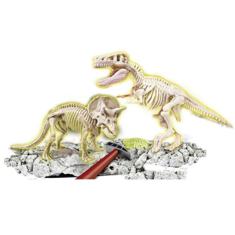 Arqueo jugando T-Rex Y Triceratops - Clementoni