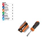 Desarmador Multipunta 1/4 Plg 33 Pzas