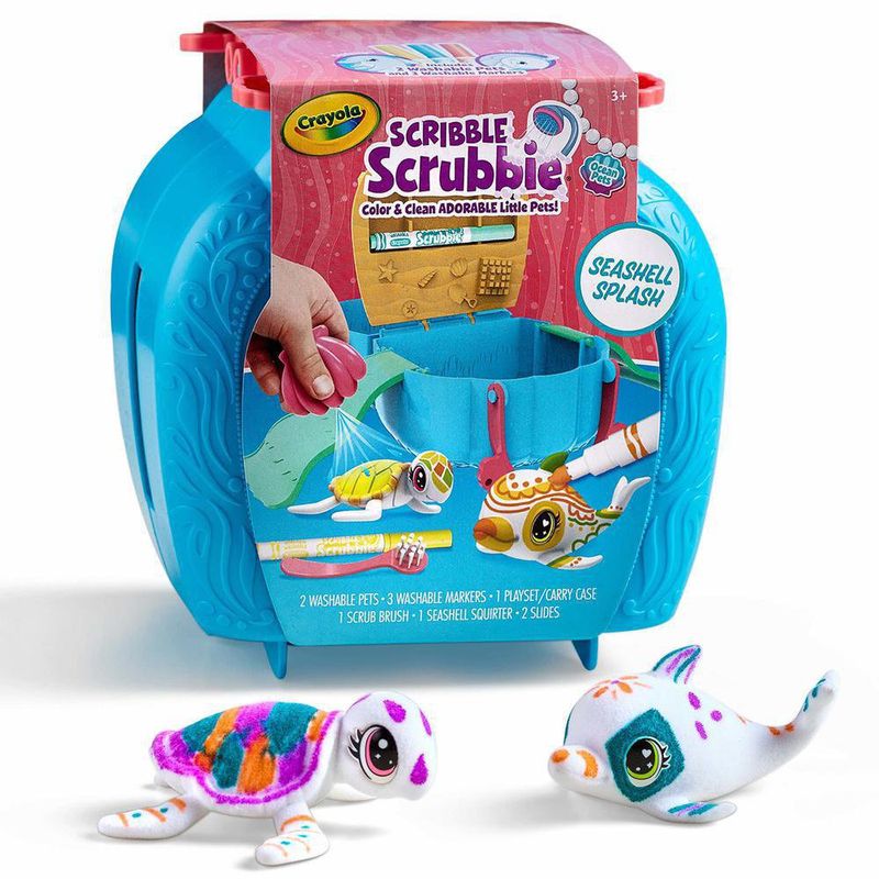 Salpicadura De Concha Marina Scribble Scrubbie 8 Pzas - Crayola