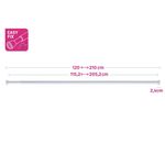 Galería De Tensión Flux Silver Extensible De 120 - 210 Cm - Inspire