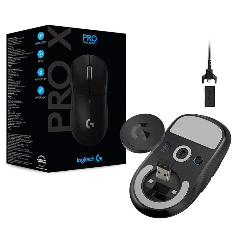Mouse Inalámbrico Para Juegos Pro X Negro - Logitech