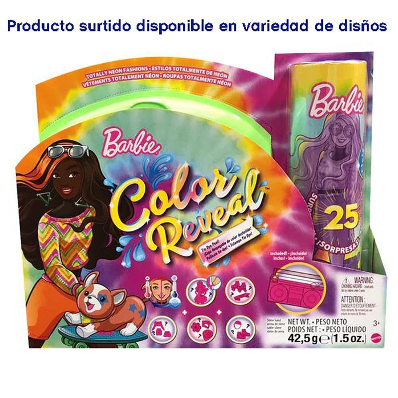 Muñeca Revelación Neón Diseños Surtidos - Barbie