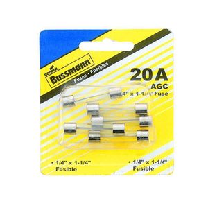 Fusible de 20 Amperios Color Plateado