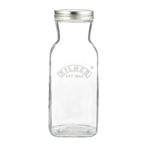 Botella de Vidrio con Tapa para Líquido 1 L