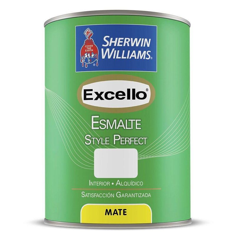 Excello Style Perfect Alquídico Mate Base Extra White 1 Gal - Sherwin Williams