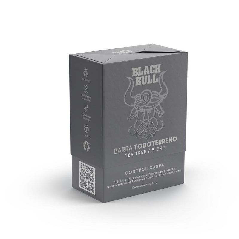 Barra 5 En 1 Control Caspa - Black Bull
