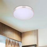 Plafón De Techo Con Borde Grueso Blanco 35 Cm Led 18W - Z