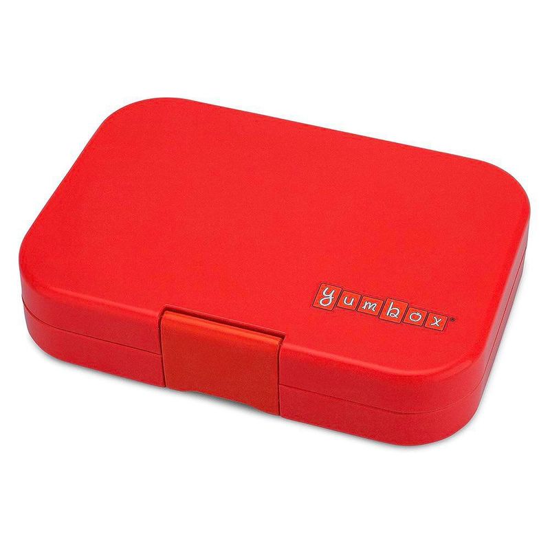 Lonchera Infantil Yumbox con Compartimentos Diseño Autos Color Rojo
