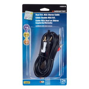 Cable de Audio y Video RCA Negro 3.65 M