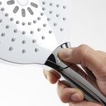 Cabeza De Ducha Redonda Cromado Con Blanco 3 Funciones - Sensea