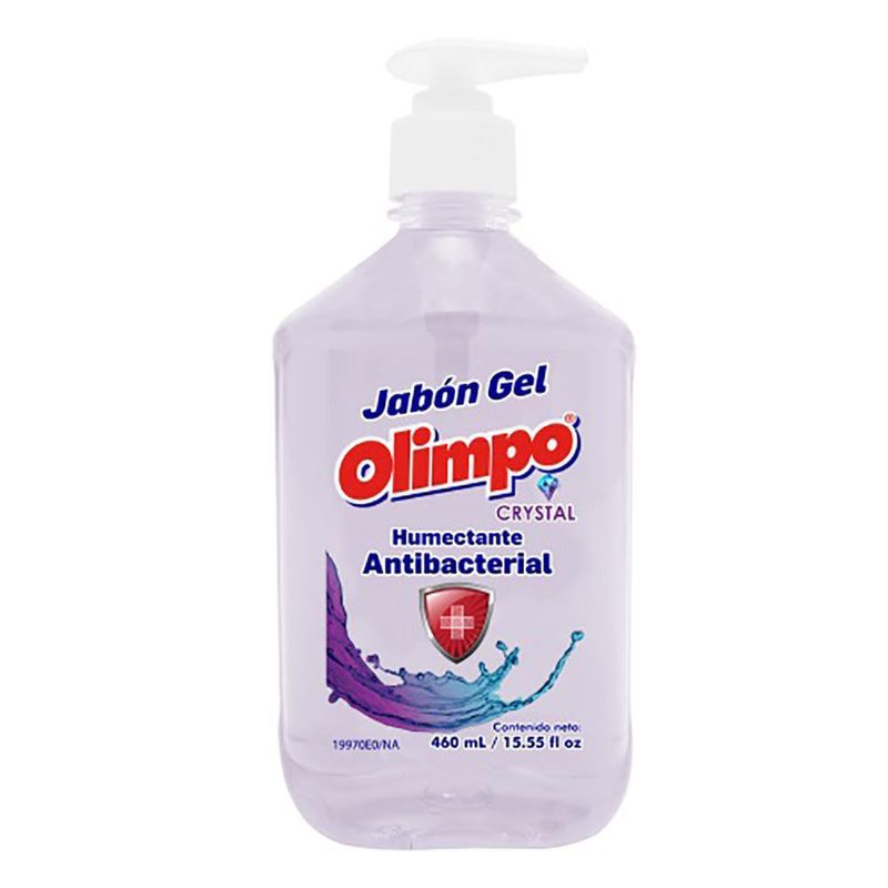 Jabón Líquido Antibacterial Para Manos Crystal 460 Ml - Olimpo