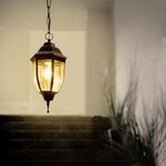 Farol Colgante Para Exterior Negro 1Bomb - Tecnolite