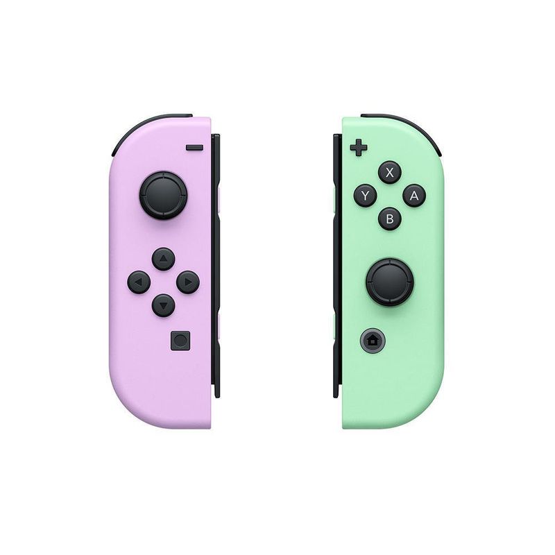 Set De Controles Joycon Morado Y Verde Pastel - Nintendo Switch