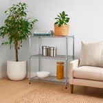 Estantería Metálica Mediana Cromada 3 Niveles