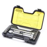 Set De Copas Y Accesorios Raíz 1/2 Plg 25 Pzas - Stanley