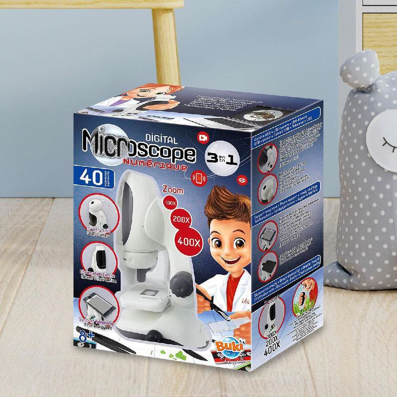 Microscopio Digital 3 En 1 con 40 Experimentos