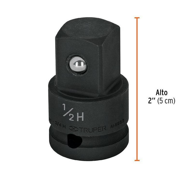 Adaptador De Impacto 1/2x3/4 Plg - Truper