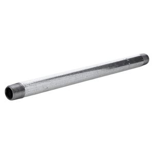 Niple Acero Galvanizado 1/2 Plg x 10 Plg Rosca