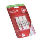 Ganchos Adhesivos 2.2 Lbs Transparentes 3 Pzas y 4 Tiras - Ace