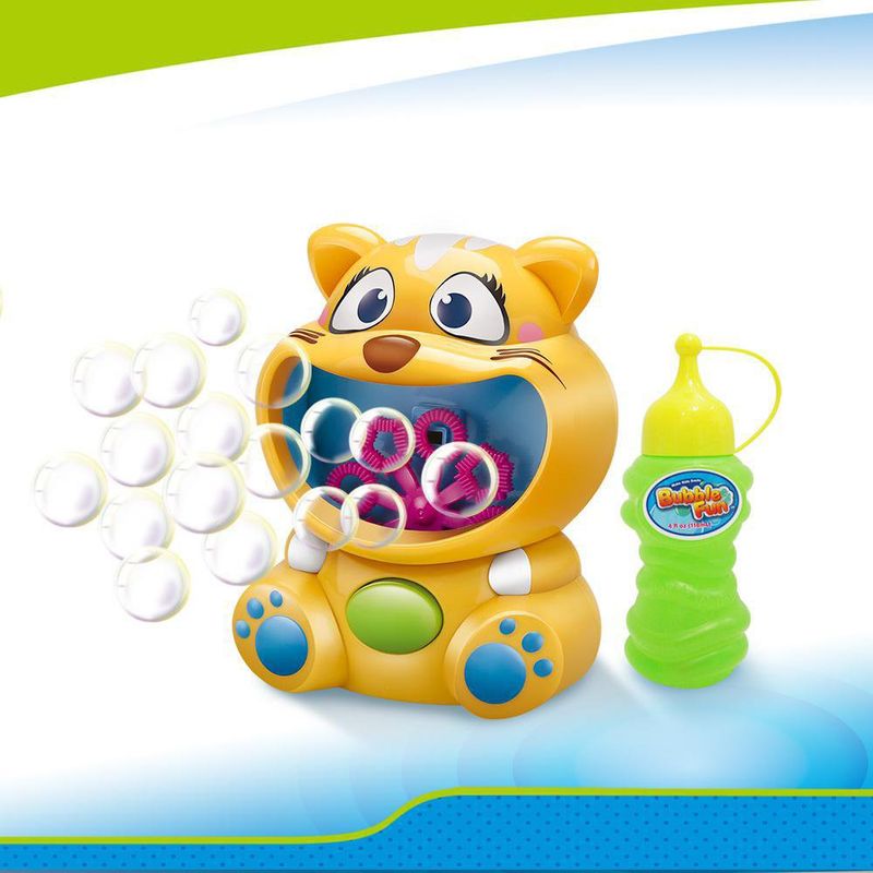 Lanza Burbujas Diseño Gato Con Solución De 4 Oz - Koala Kids