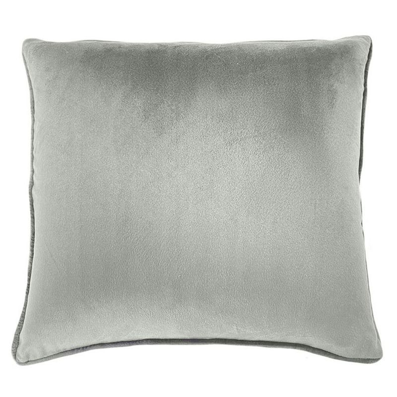 Cojín Relleno Terciopelo con Brillo Sutil Verde Seco 40 x 40 Cm