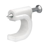 Grapa Con Clavo 10 Mm Blanca - Volteck