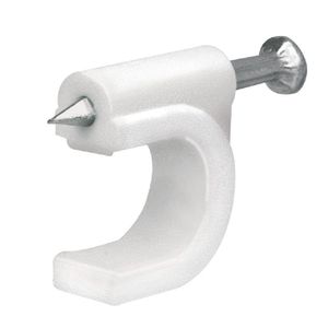 Grapa Con Clavo 10 Mm Blanca - Volteck