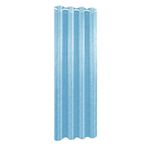 Cortina Color Celeste Diseño Corrugado De 135X240 Cm - Viva