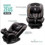 Silla para Carro Zeus Gris