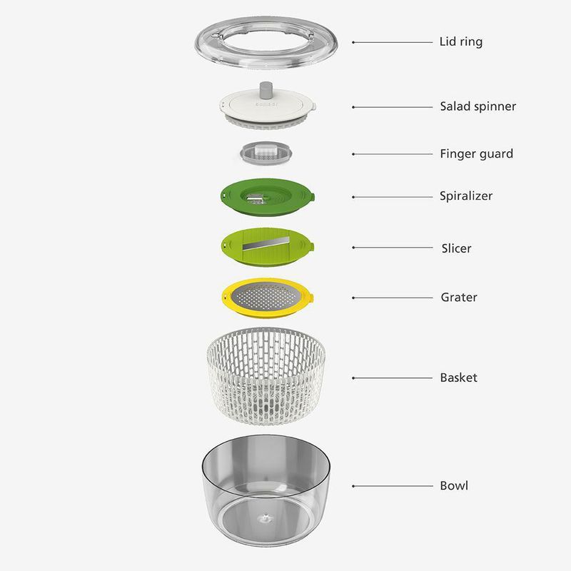 Set De 4 Pzs Para Preparar Ensaladas - Joseph Joseph
