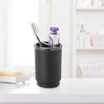 Porta Cepillos Austin Negro Mate - Interdesign