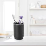 Porta Cepillos Austin Negro Mate - Interdesign