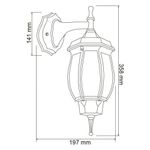 Farol De Pared Para Exterior Blanco 1 Luz - Tecnolite