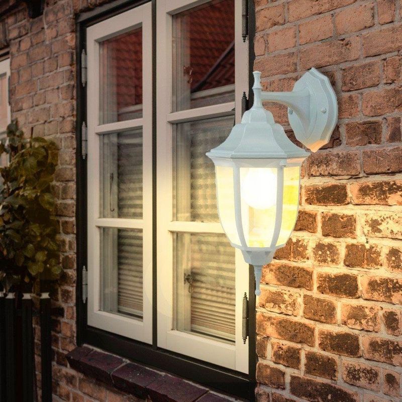 Farol De Pared Para Exterior Blanco 1 Luz - Tecnolite