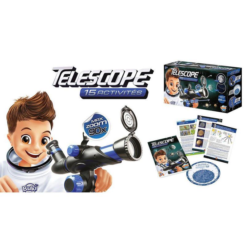 Telescopio De Iniciación 90X 15 Actividades - Buki