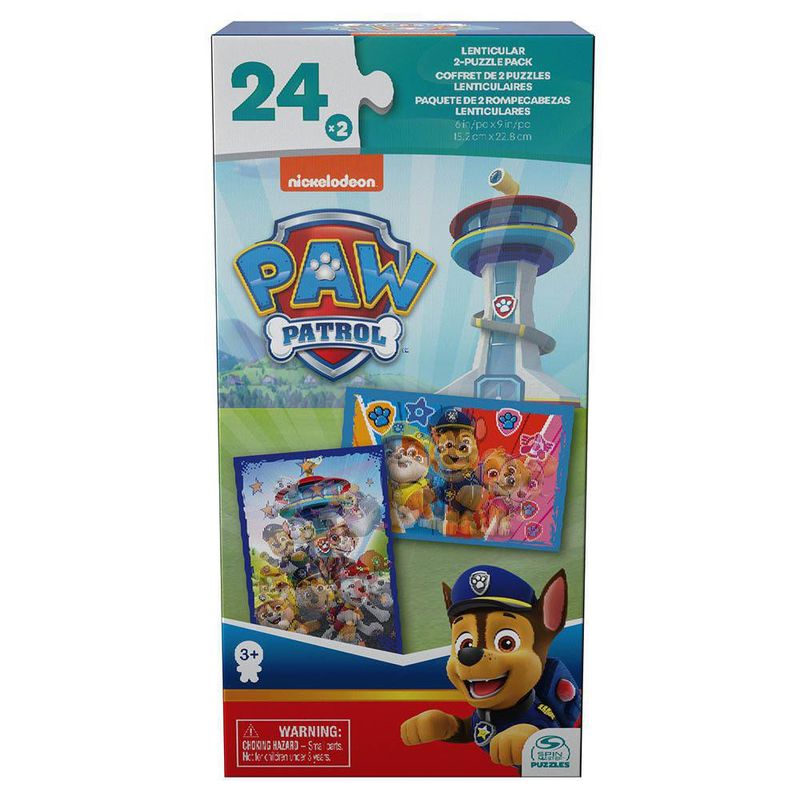 Paquete De 2 Rompecabezas Lenticulares Paw Patrol  - Cardinal Kids