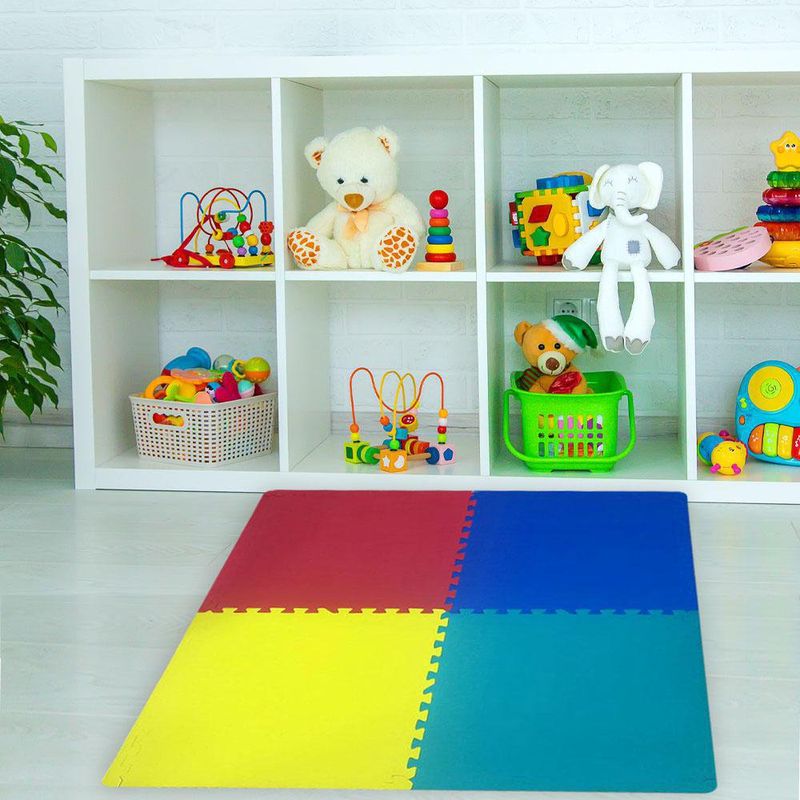 Set 4 Alfombras De Foamy Entrelazables Con Orilla - Ancla
