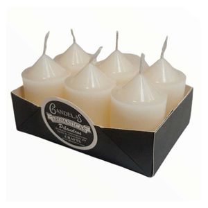 Set de 6 Velas Aromáticas con Diseño Cónico