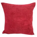 Cojín Relleno Burdeos Elegante con Textura Gruesa Corinto 40 x 40 Cm