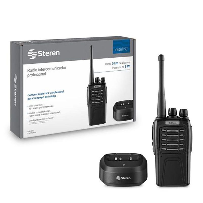 Radio Intercomunicador Profesional con Alcance de 5 Km - Steren