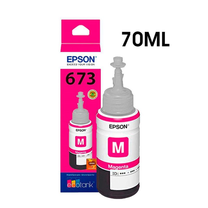 Botella De Tinta Para Impresora Color Magenta 70 Ml 673 - Epson
