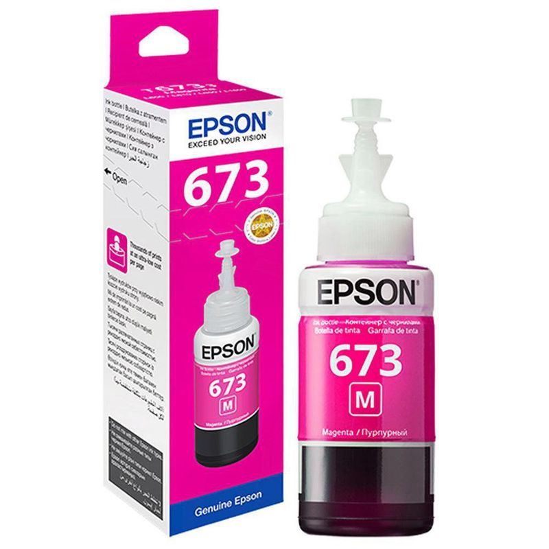 Botella De Tinta Para Impresora Color Magenta 70 Ml 673 - Epson
