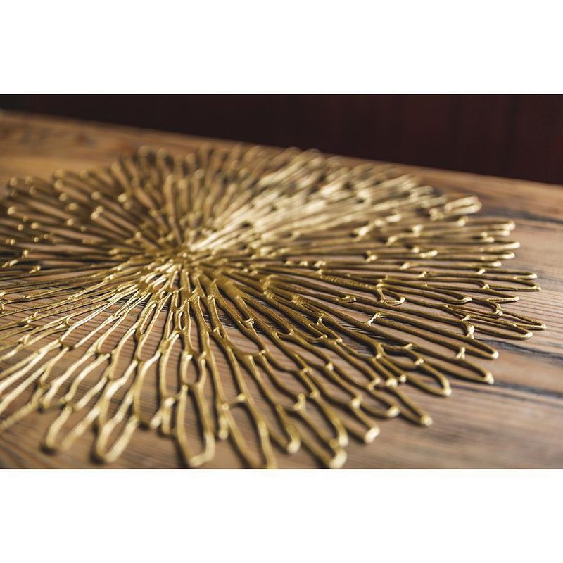 Individual Redondo 38 Cm Dorado - Chilewich