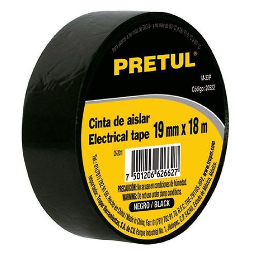 Cinta De Aislar Negra De 3/4 Plg X 60 Pies - Pretul