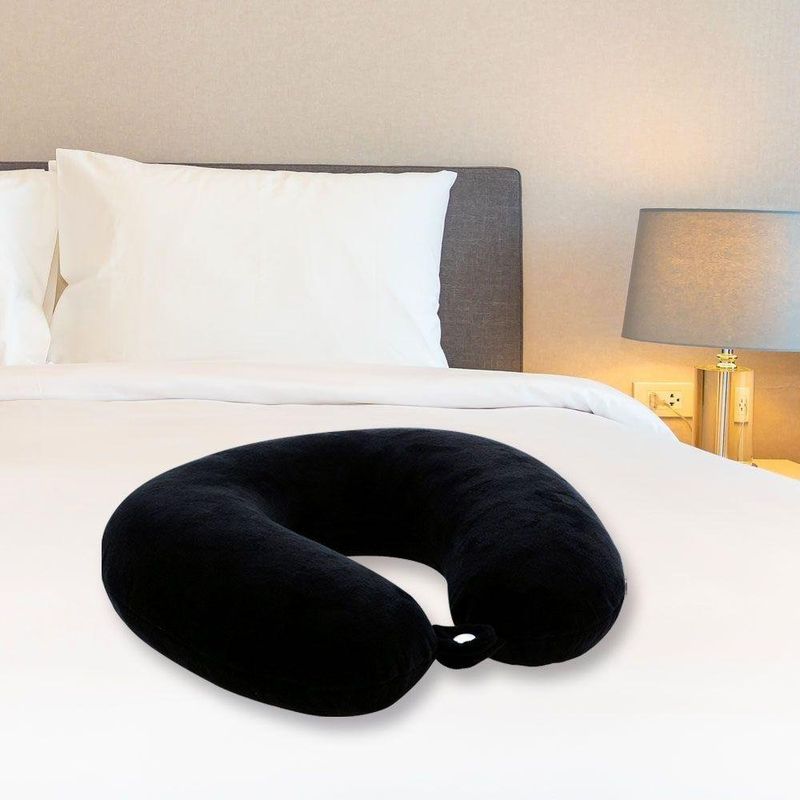 Cojín Negro De Cuello Memory Foam - Viva