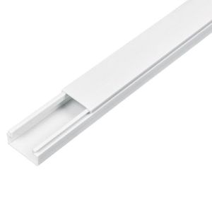 Canaleta Plástica De Pared Blanca Con Adhesivo - Volteck