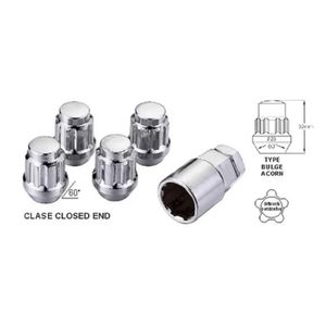 Set De Tuercas Para Rueda Abierto  12 Mm x1.25 RH - Ig Tuning