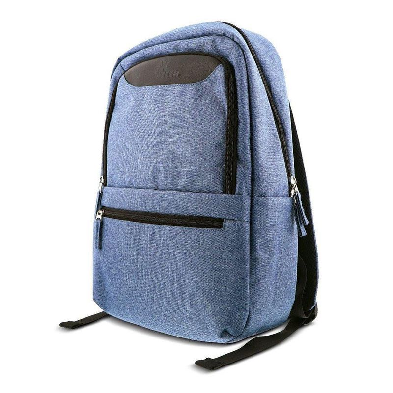 Mochila Azul para Laptop con Bolsillos y Espalda Acolchada