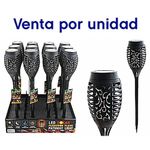 Estaca Solar Led Negra Con Switch 20 Plg - Diamond Vision
