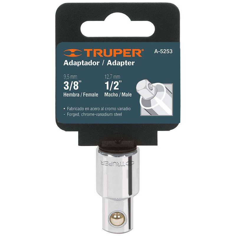 Adaptador De 3/8 Plg A 1/2 Plg - Truper